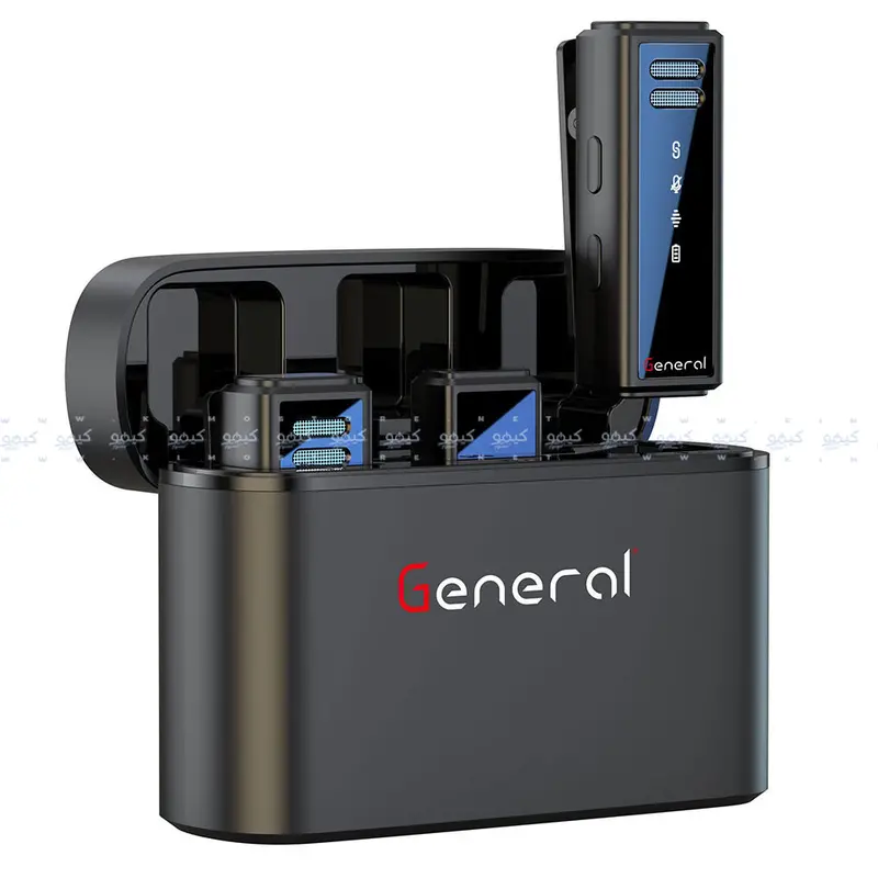 General Gm31 Lightning-Compatible 2.4Ghz Dual-Channel Wireless Mic System 1