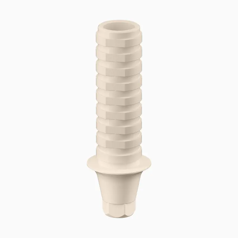 Genesis Active™ Conical Peek Temporary Abutment – Concave Ø4.5 Mm, 1.0 Mm Height, Engaging Design 1