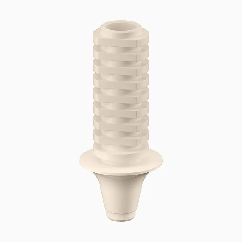 Genesis Active Conical Peek Temporary Abutment – Ø6.0 Mm, 2.0 Mm Height, Concave Non-Engaging Design 1