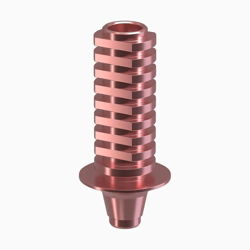 Genesis Active™ Tipink Concave Temporary Abutment – Ø6.0 Mm × 1.0 Mm, Non-Engaging Conical 1