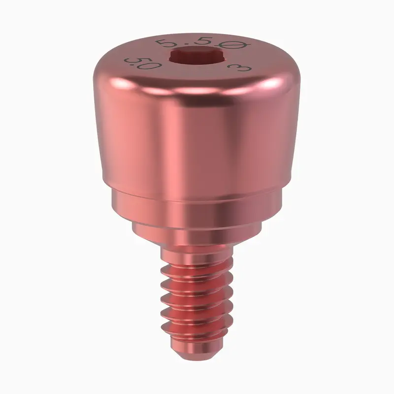 Genesis Contour Healing Abutment – Wd Type, 5.5/6.5 Mm Diameter, 6.0 Mm Fixture Height × 3.0 Mm Contour Height 1