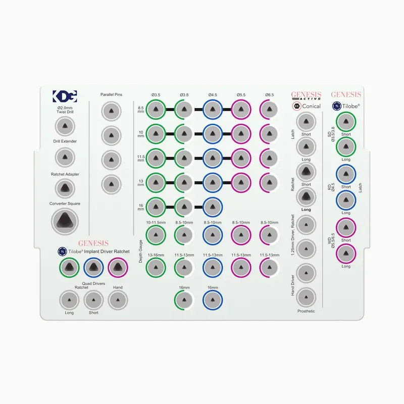 Genesis Empty Surgical Kit Cassette – Sterilizable Storage Tray 1