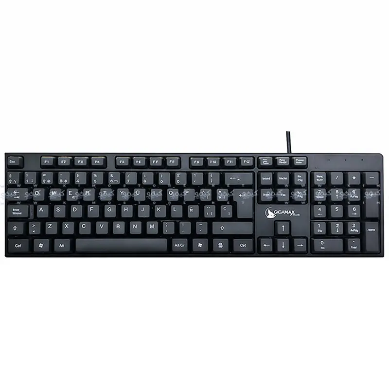 Gigamax Gm-808 Wired Mechanical Keyboard – Dual-Language (English/Arabic), Black 1