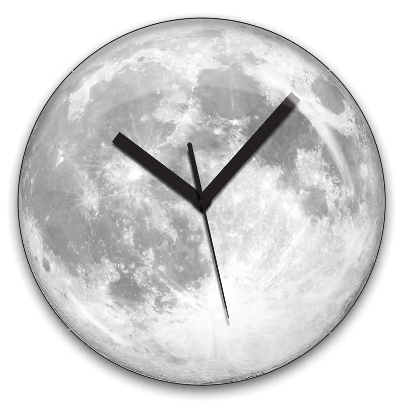 Glow-In-The-Dark Moon Phase Wall Clock 1