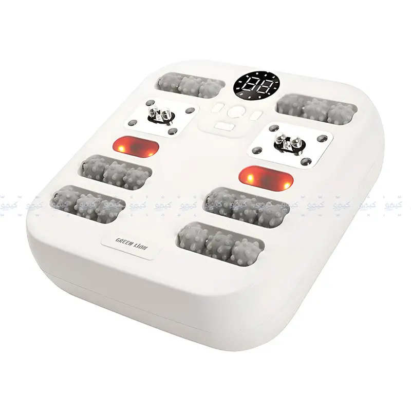 Green Lion Gl-Im10 Foot Massager – 20W Shiatsu Roller With Heat, White 1