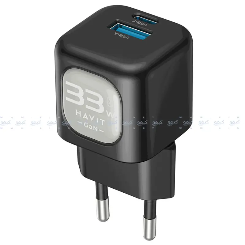 Havit Uc230 Gan Wall Charger — 33W Dual-Port Fast Charging (Usb-A + Usb-C) 1