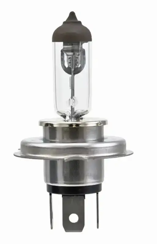Hella H4 Dual-Beam Halogen Bulb – 12V, 100/80W, P43T Base, Wide-Spectrum Beam 1