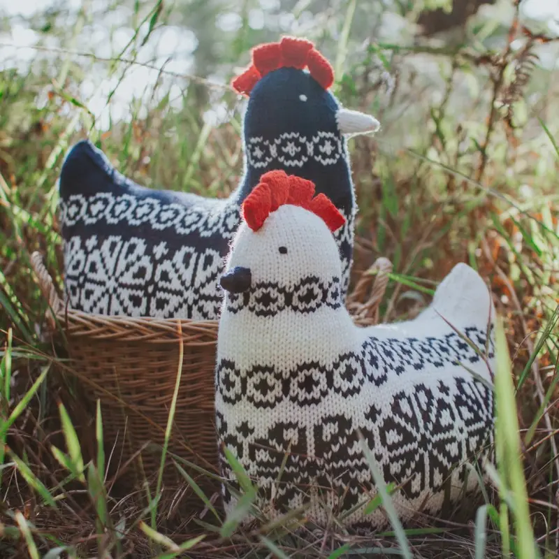 Hen In A Festive Knit Sweater 1