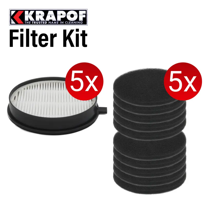 Hepa Filter Kit For Krapof Super Slim Power Vacuum – Enhanced Allergen Filtration 1