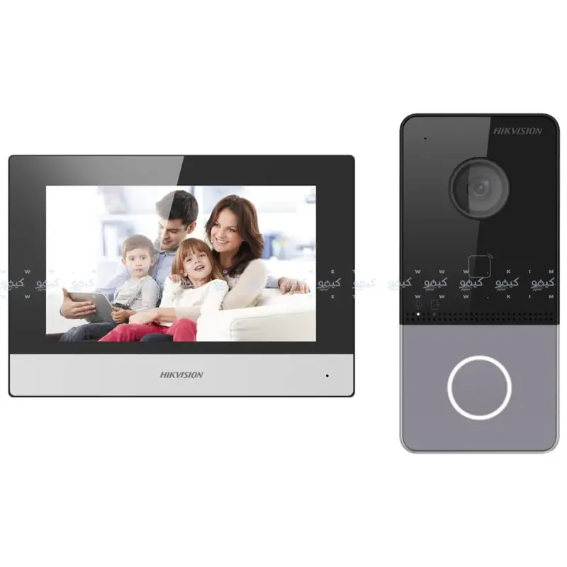Hikvision Ds-Kis603-P(C) Ip Video Intercom System – Indoor Station + Outdoor Camera Kit 1
