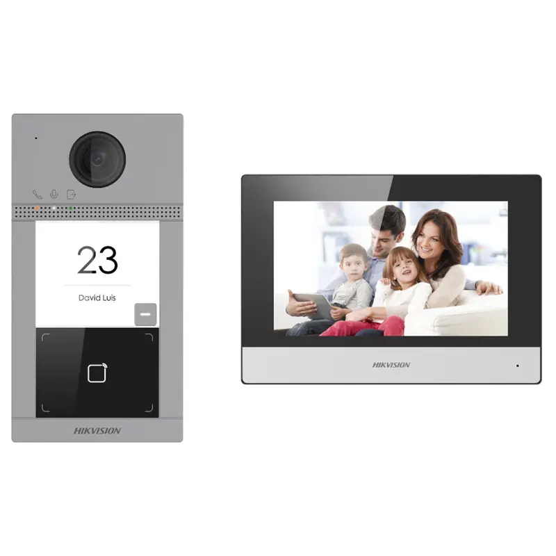 Hikvision Ds-Kis604-P(C) Ip Video Intercom Kit – Indoor Monitor + Outdoor Station Bundle 1