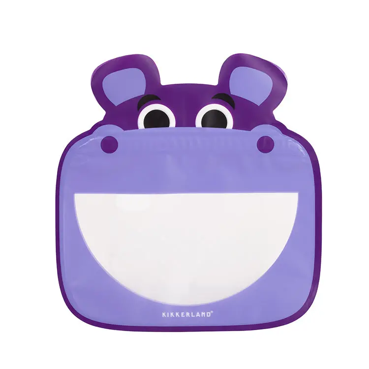 Hippo-Themed Zippered Travel Bag 1
