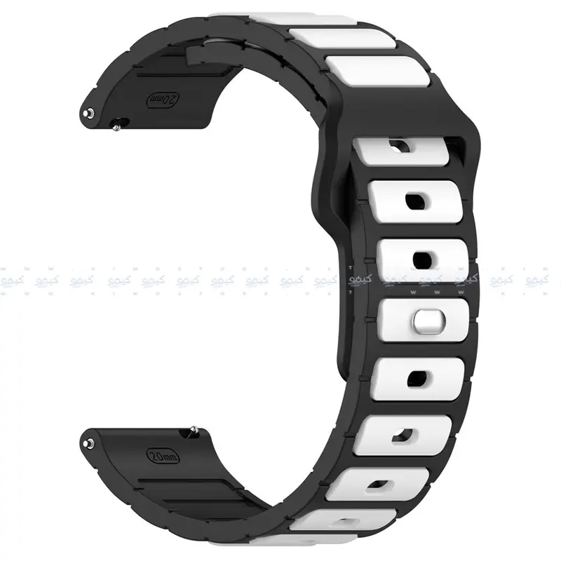 Hq 2.2Mm-Pin Silicone Watch Strap For 22Mm Lugs 1