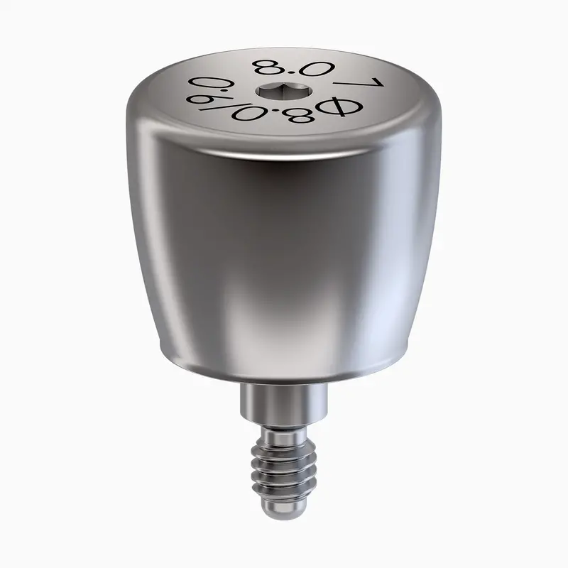 I-Hexmrt Concave Healing Abutment – 8.0 Mm Implant Compatibility, 7.0 Mm Cuff Height 1