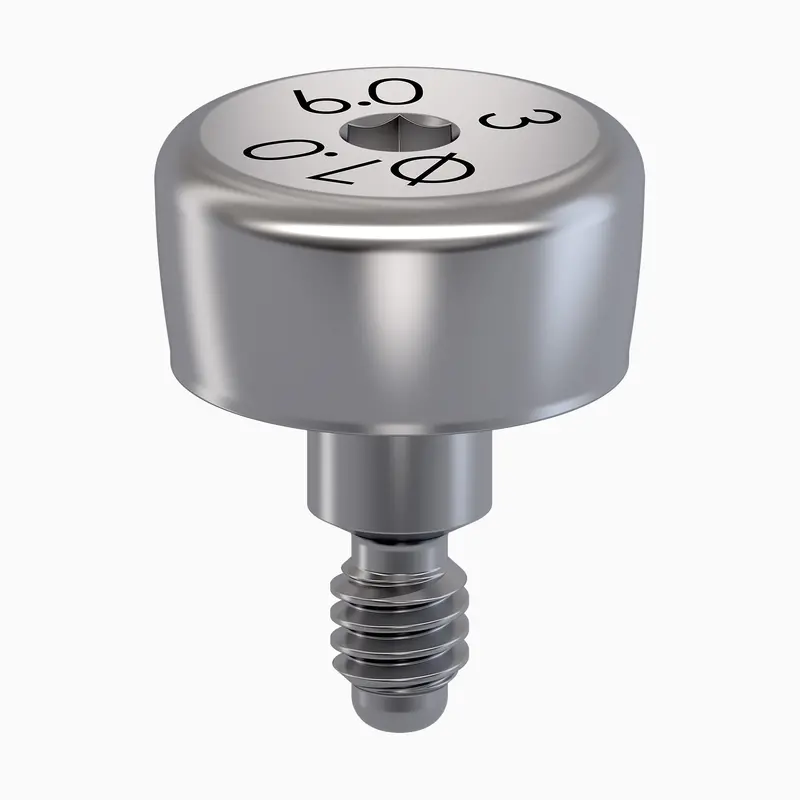I-Hexmrt™ Internal-Hex Healing Abutment, 6.0 × 3.0 Mm, 7.0 Mm Cuff Diameter 1