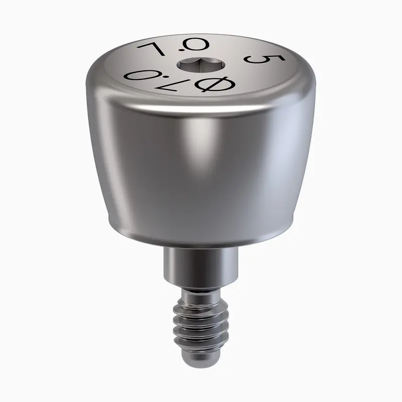 I-Hexmrt™ Internal-Hex Healing Abutment, 7.0 × 5.0 Mm, 7.0 Mm Cuff Diameter 1