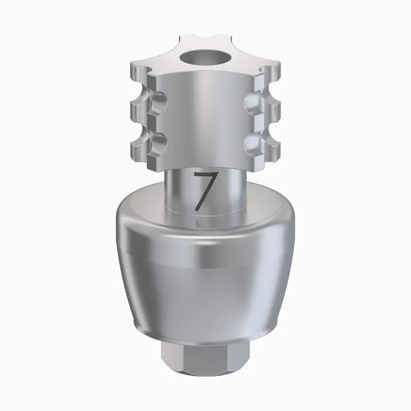 I-Hexmrt Internal Hex Open-Tray Impression Coping – Ultra-Wide Diameter, Contoured, Ø7.0 Mm, Fixture Height 7.0 Mm 1