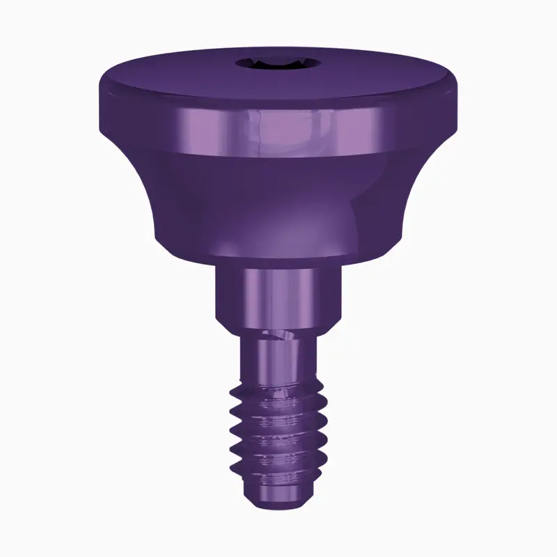 Internal Hex Concave Healing Abutment — Wide Platform, 6.5 Mm Ø × 2.0 Mm Height 1
