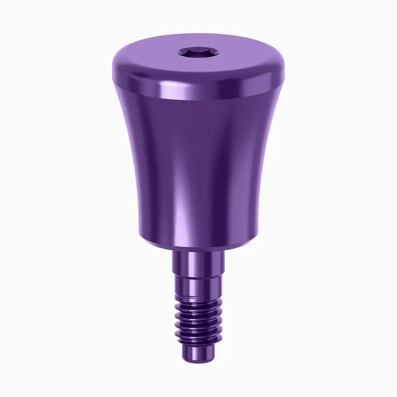 Internal Hex Concave Healing Abutment — Wide Platform, 6.5 Mm Ø × 6.0 Mm Height 1