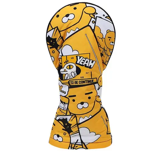 Kakao Friends Cartoon Ryan Golf Driver Headcover – Soft Plush Design 1