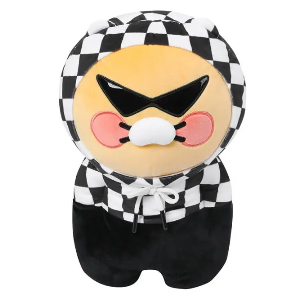 Kakao Friends Choonsik Checkerboard Golf Driver Headcover – Plush Doll Style 1