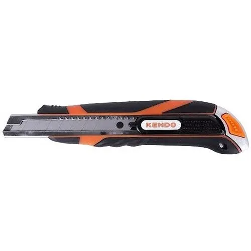 Kendo 30611 Retractable Safety Knife – 2-Pack With 18Mm Auto-Return Blade For Secure Cutting 1