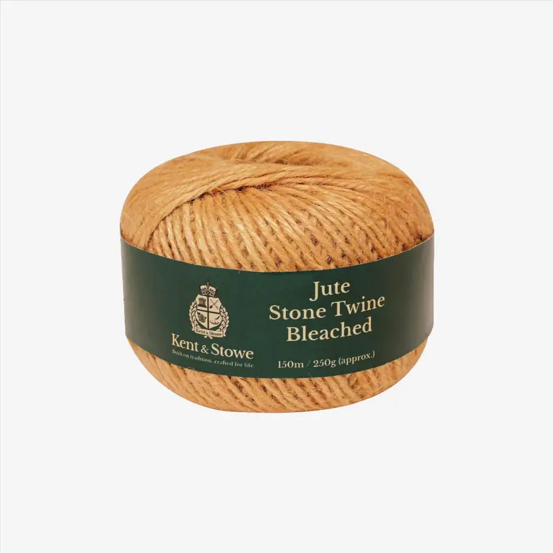 Kent & Stowe Bleached Stone Jute Twine – 150 Metre Roll 1