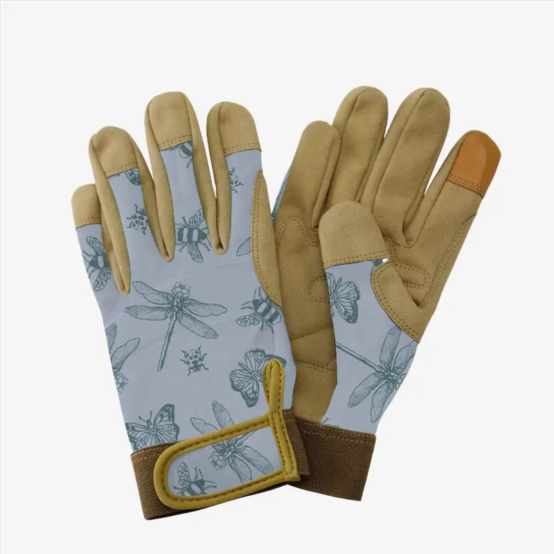 Kent & Stowe Blue Flutterbugs Comfort Gardening Gloves – Medium 1
