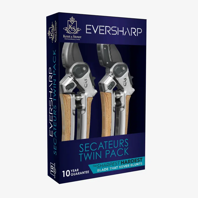 Kent & Stowe Eversharp Bypass Secateurs – Twin Pack 1