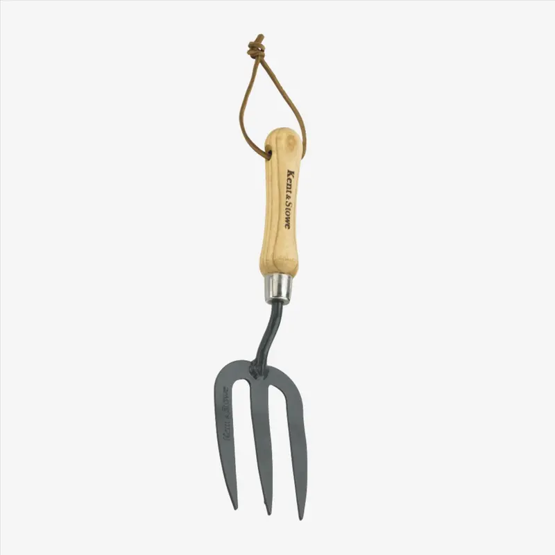 Kent & Stowe Forged Carbon Steel Hand Fork – Compact Garden Tool 1