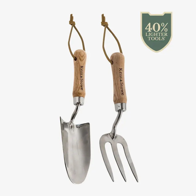 Kent & Stowe Garden Life Stainless Steel Hand Trowel And Fork Combo 1