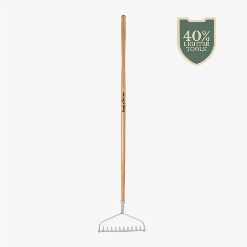 Kent & Stowe Garden Life Stainless Steel Soil Rake – Lightweight Design 1