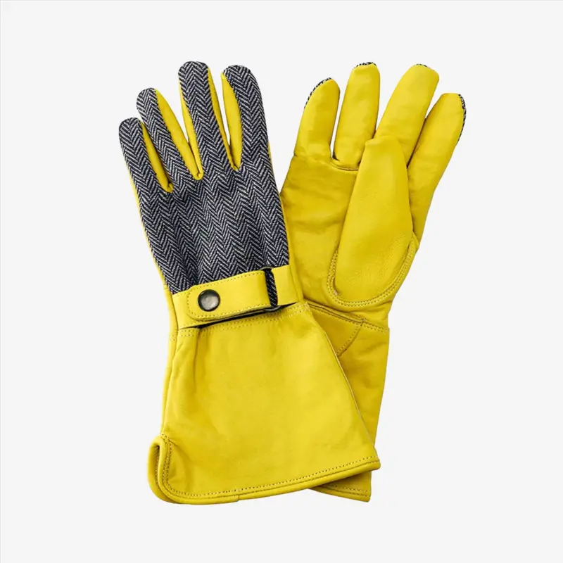 Kent & Stowe Ladies' Herringbone-Weave Gauntlet Garden Gloves – Medium 1