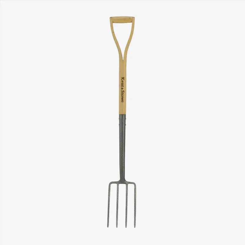 Kent & Stowe Narrow Carbon Steel Border Fork For Tight Spaces 1