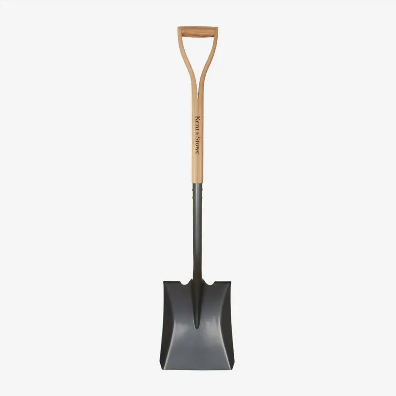 Kent & Stowe Square-Blade Carbon Steel Shovel For Moving Soil & Mulch 1