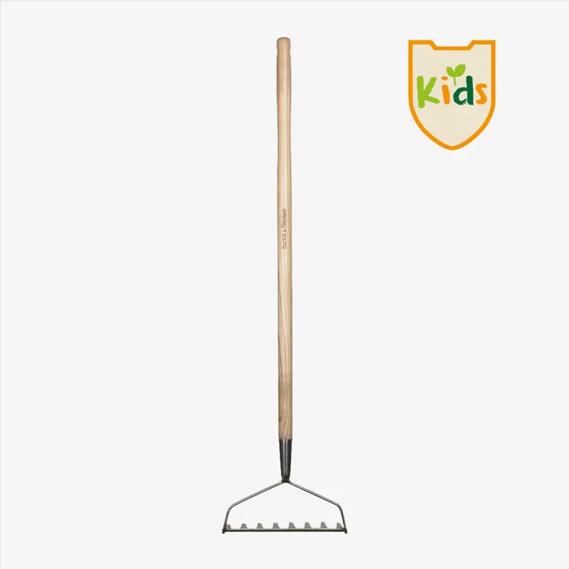 Kent & Stowe Stainless Steel Kids’ Garden Rake – Small-Scale Raking Tool 1