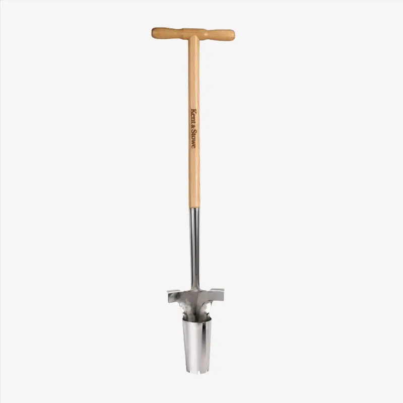 Kent & Stowe Stainless Steel Long-Handle Bulb Planter For Effortless Deep Planting 1