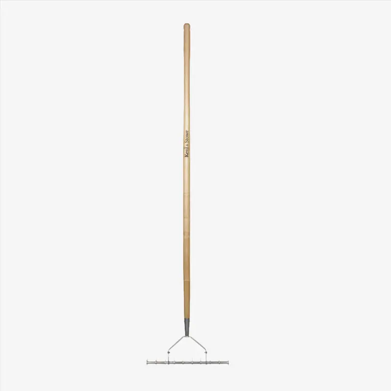 Kent & Stowe Stainless Steel Scarifying Rake For Thatch Removal And Lawn Revitalization 1