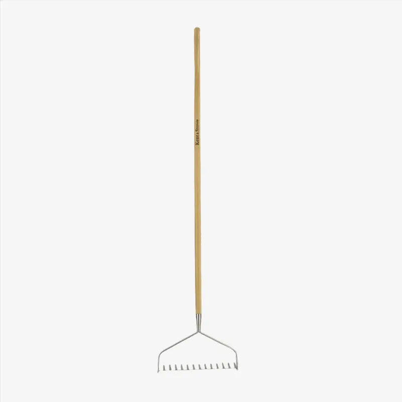 Kent & Stowe Stainless Steel Soil Rake For Leveling And Finishing Garden Beds 1