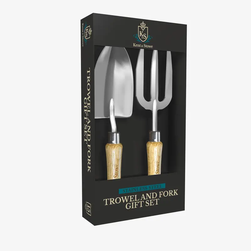Kent & Stowe Stainless Steel Trowel And Fork Gift Set 1
