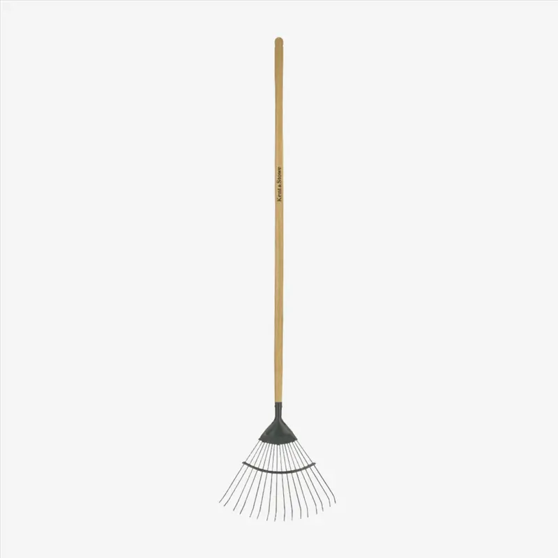 Kent & Stowe Wide-Head Carbon Steel Lawn And Leaf Rake 1