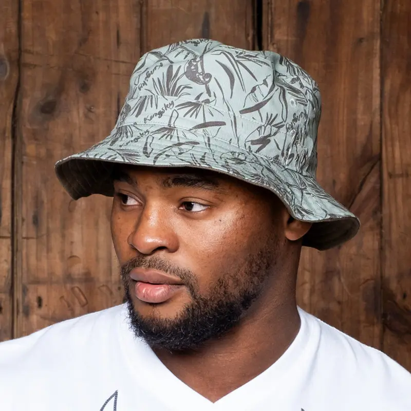 Kingsley Heath Indigenous Flora Reversible Bucket Hat – Ilala/Fatigue 1
