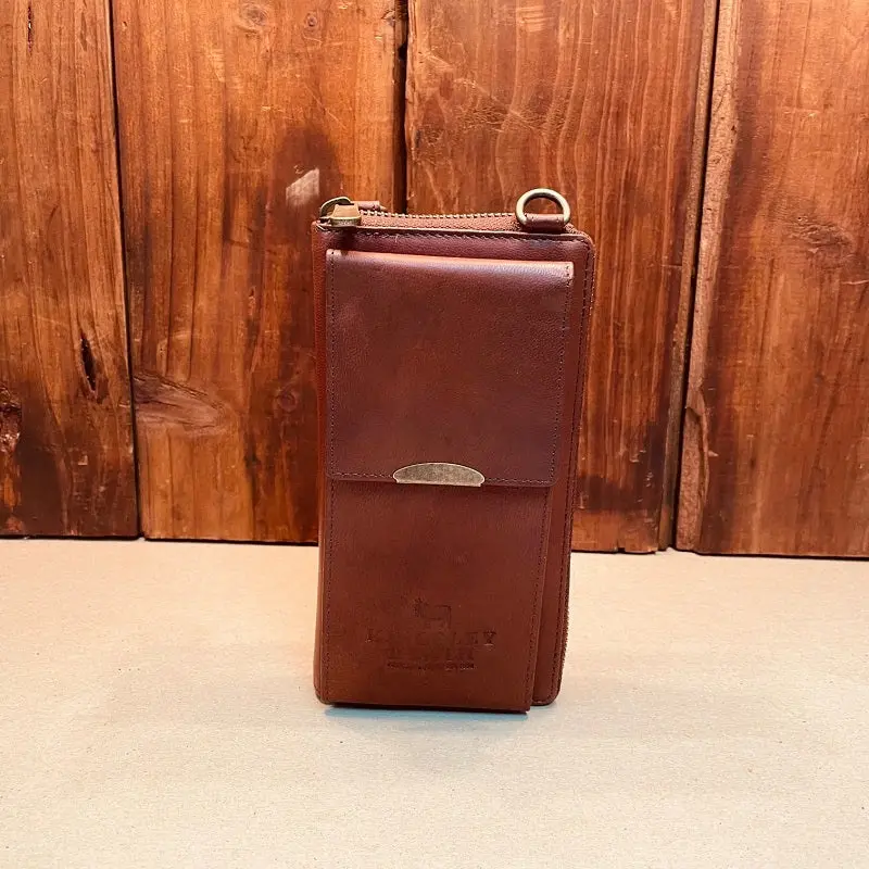 Kingsley Heath Ladies’ Cell Phone Wallet – Buffalo Leather 1