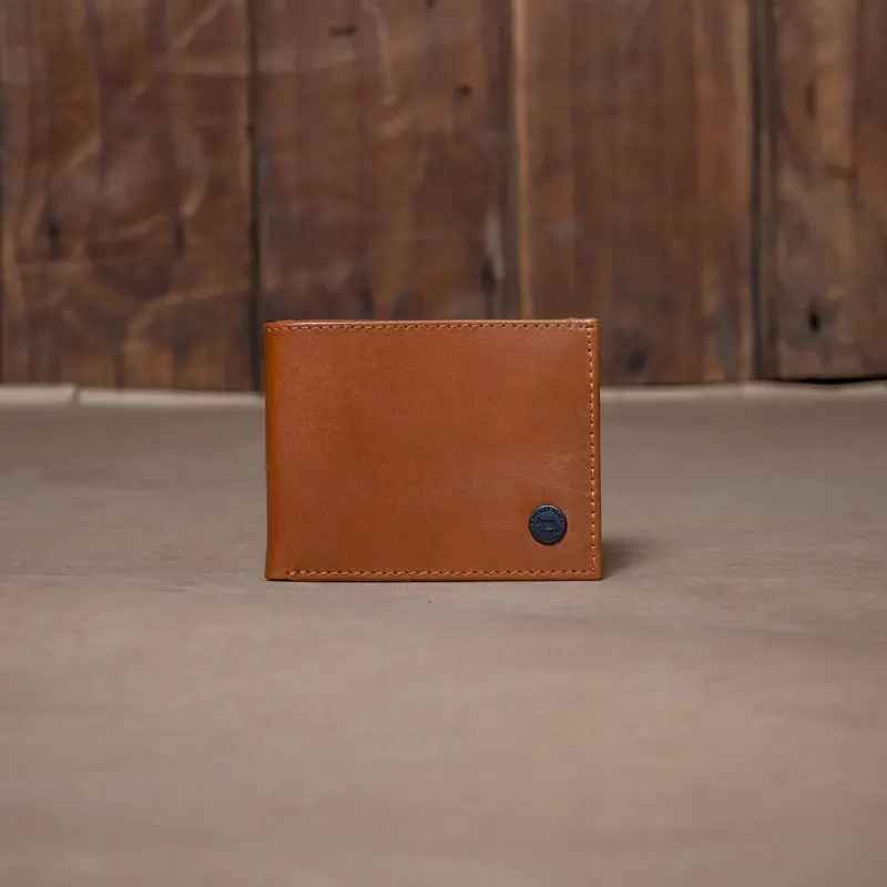 Kingsley Heath Metal Round Nguni Wallet – Tan 1