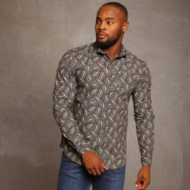 Kingsley Heath Spear Luxe Slim Fit Shirt – Midnight Navy 1