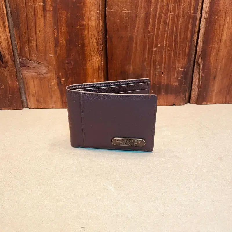 Kingsley Heath Thick-Stitch Leather Wallet In Tan 1
