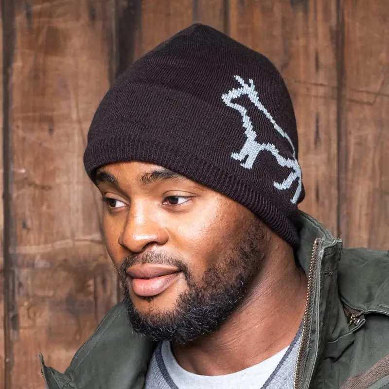 Kingsley Heath Woven Nguni Skull Beanie In Mamba And Puku Colors 1