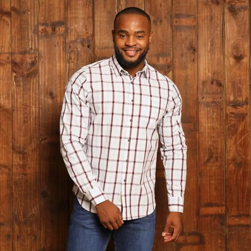 Kingsley Midlands Meander Muscle Fit Shirt – Pelican Print 1