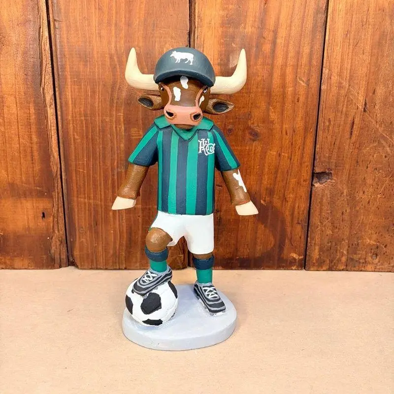 Kingsley Nguni Football Collectible Art Print In Forest Green 1