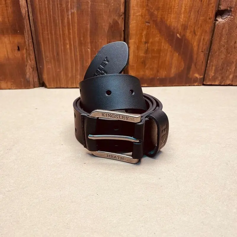 Kingsley Wilderness Double-Buckle Belt – Mamba Black 1